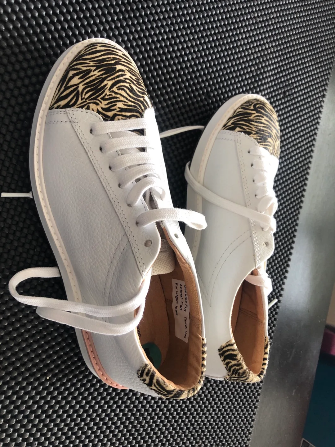 White Sneakers with Zebra Print thumbnail