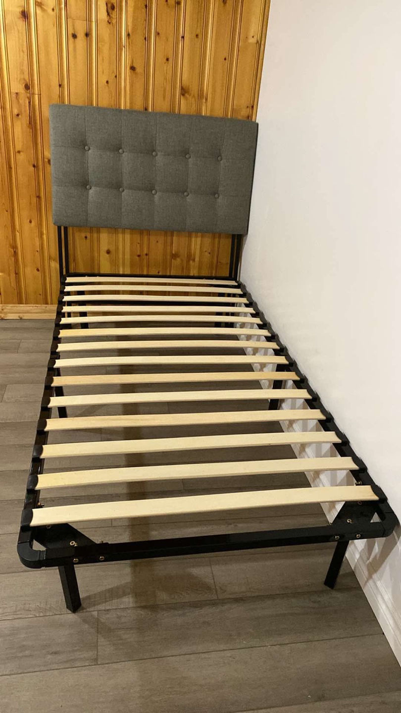 Upholstered Headboard and Bed Frame