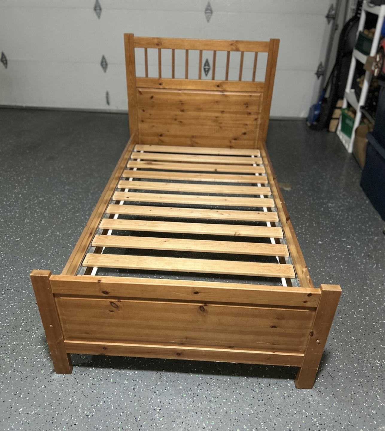 Twin Wooden Bed Frame - photo 2