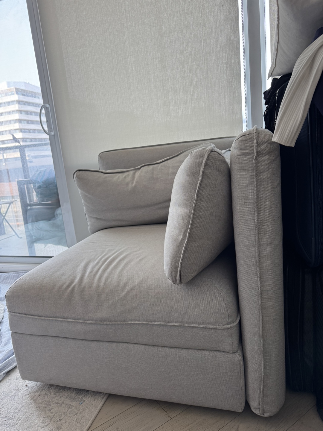IKEA SOFA CHAIR WITH STORAGE (GRAY) - photo 3