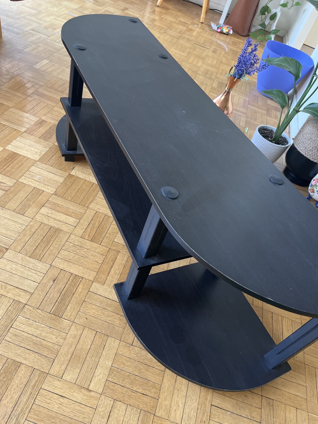 Black TV Table - photo 2