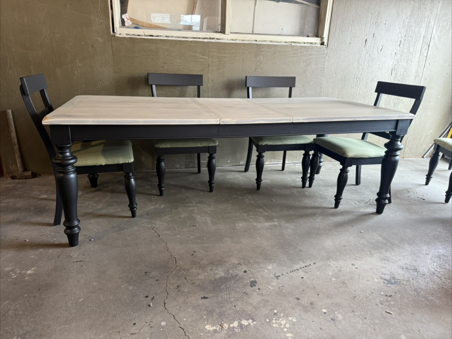 Refinished Dining Set with 6 Chairs - photo 5