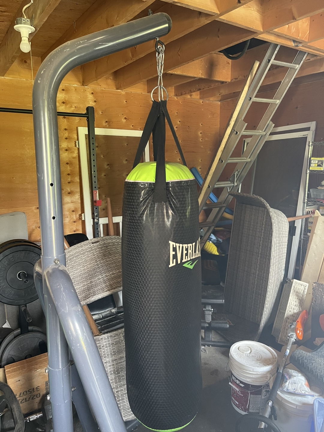 Punching bag with stand
