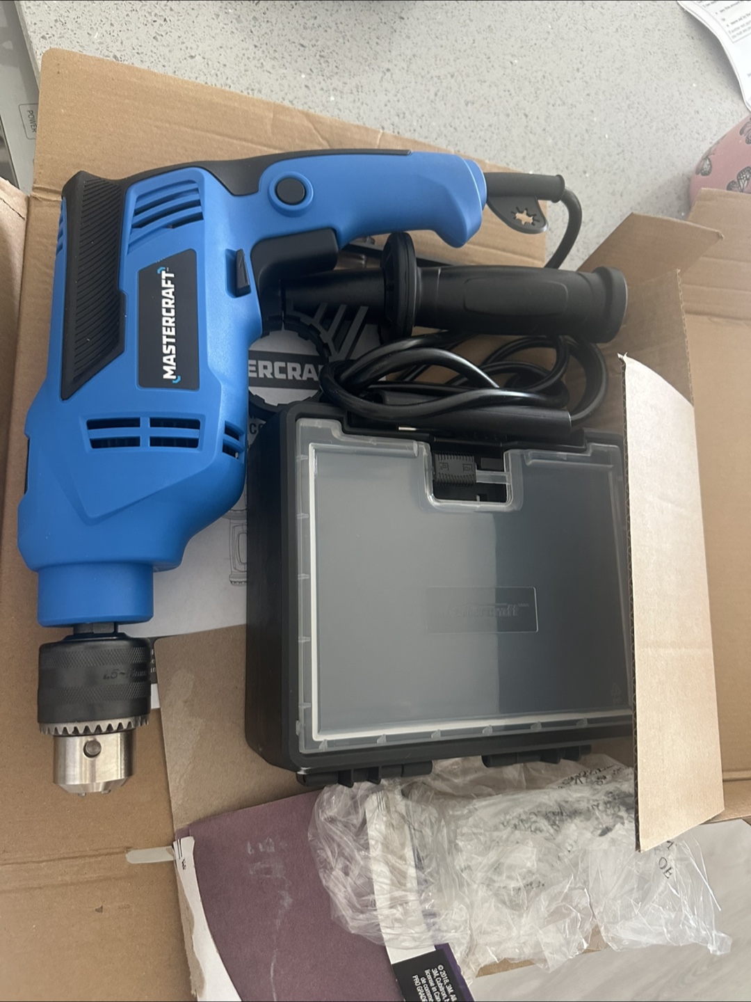 New Blue Drill with Accessories