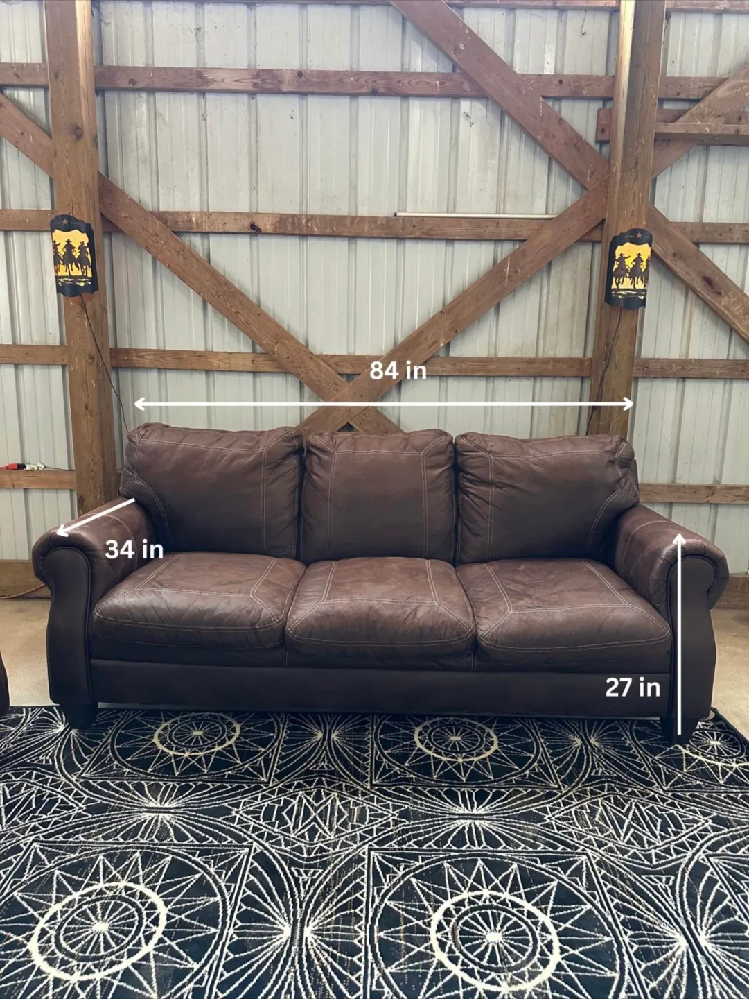 *Delivery Available* Comfortable 3+2 Faux Leather Sofa Set image indicator(10)