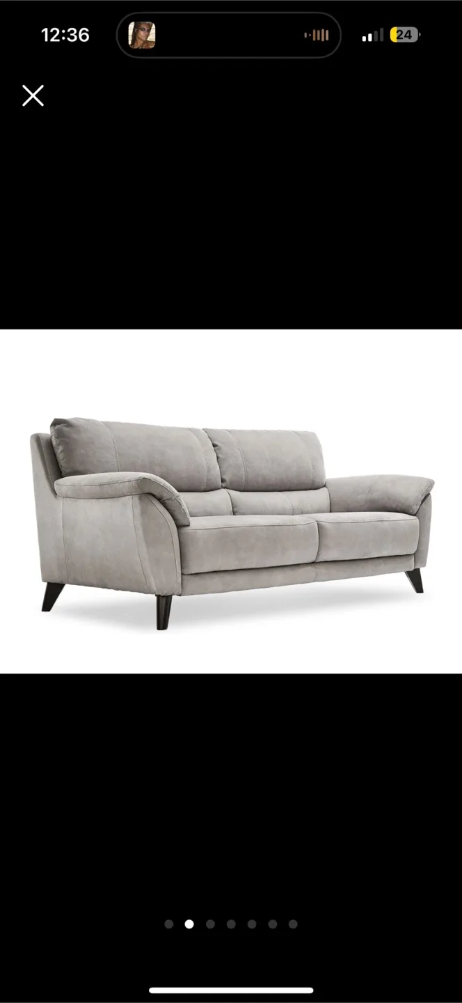Grey Loveseat Couch image indicator(3)