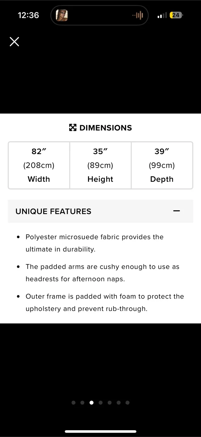 Grey Loveseat Couch image indicator(2)