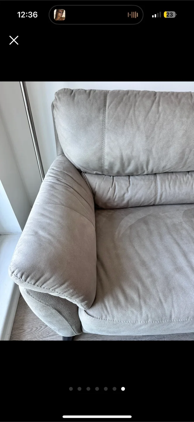 Grey Loveseat Couch image indicator(5)
