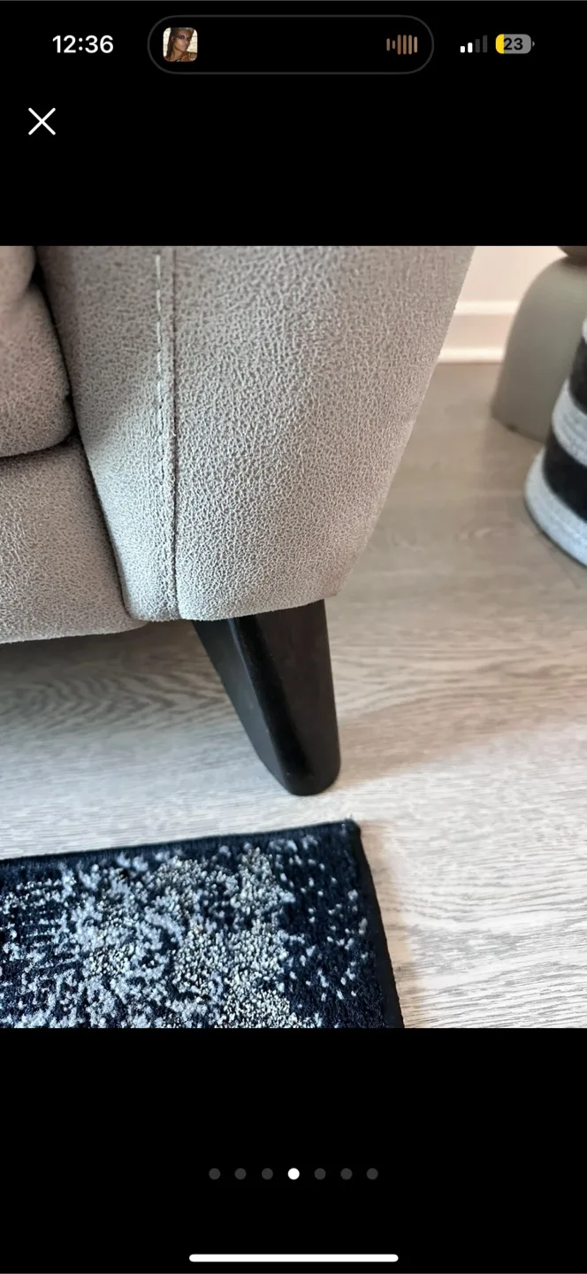 Grey Loveseat Couch image indicator(4)