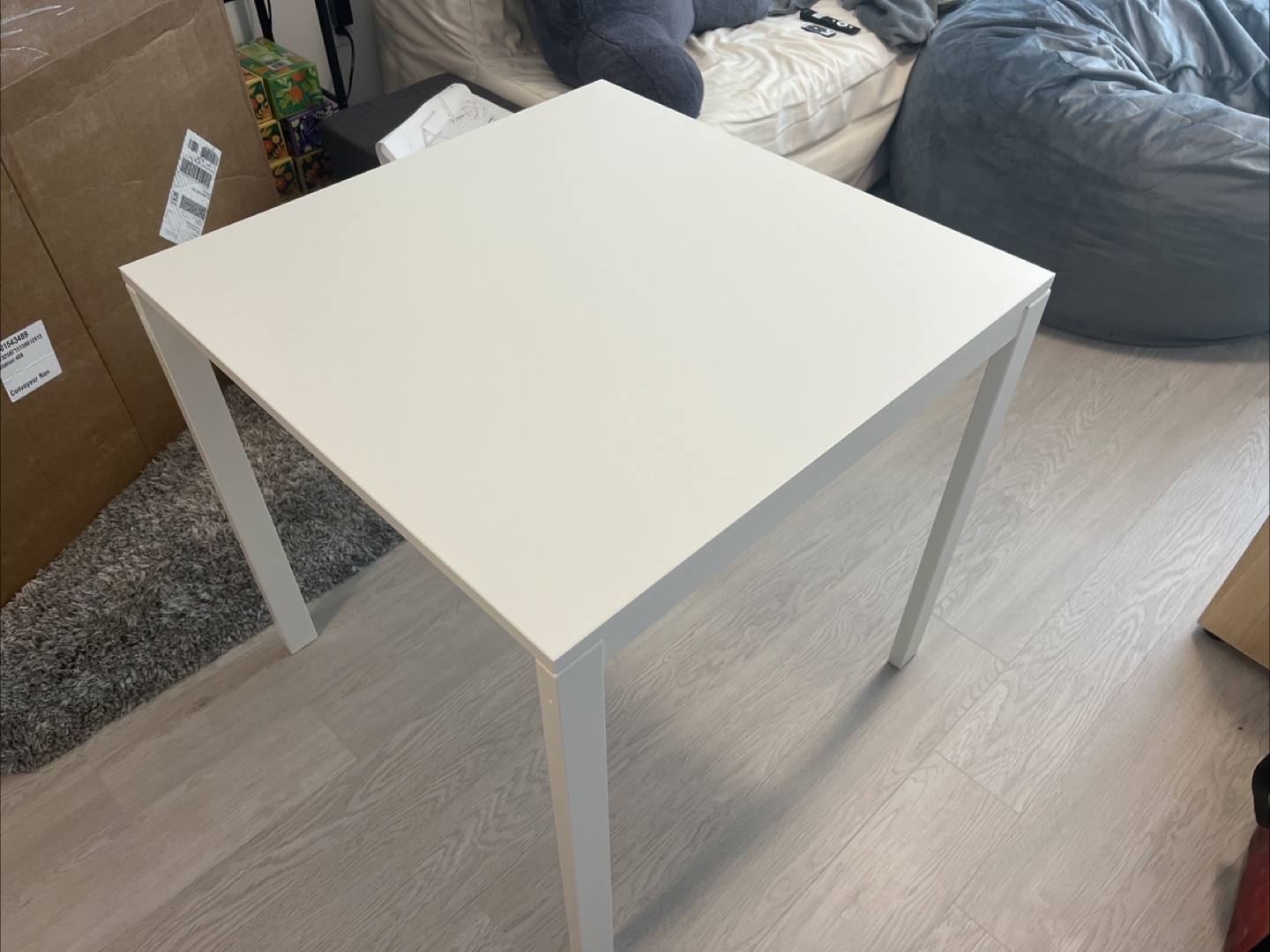 White Square Table