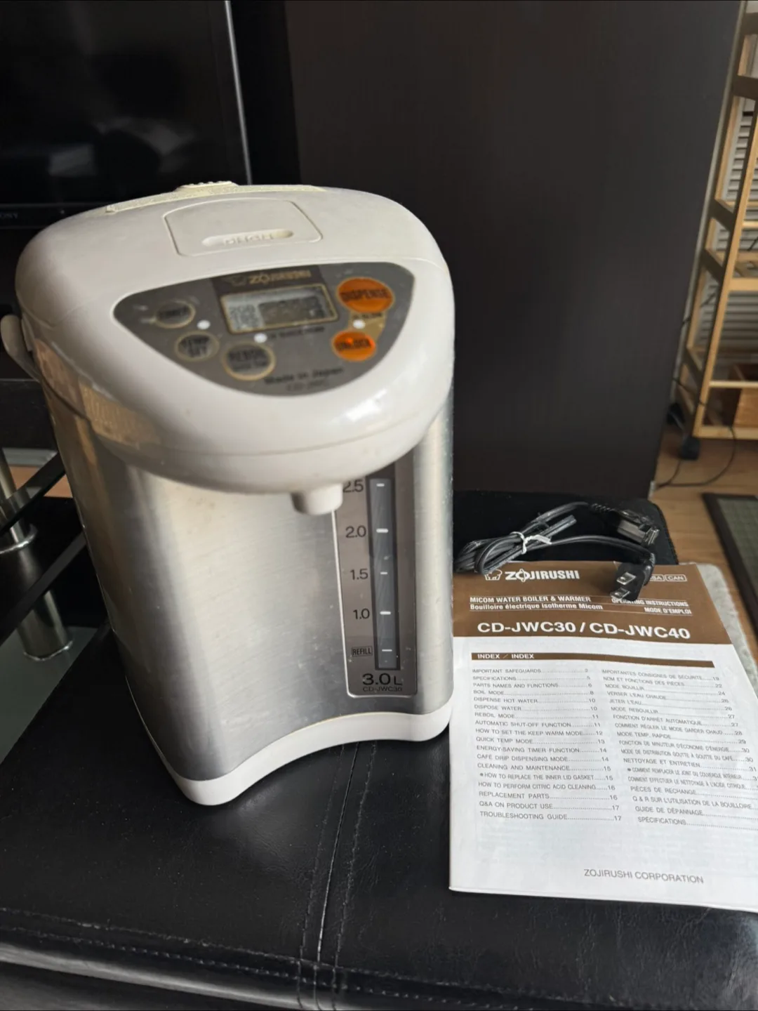 Zojirushi Water Boiler and Warmer - 3L thumbnail