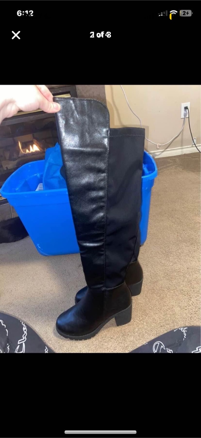 Black Over-the-Knee Boots