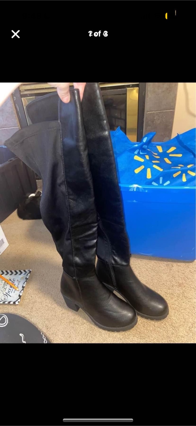 Black Over-the-Knee Boots - photo 2
