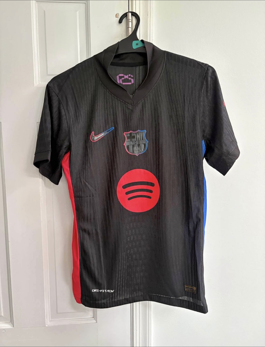 Nike FC Barcelona Black Jersey #19 Lamine Yamal Player Version