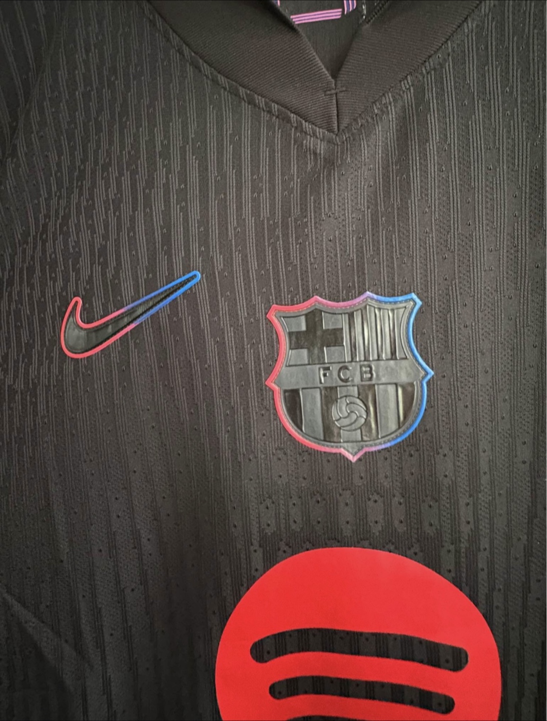 Nike FC Barcelona Black Jersey #19 Lamine Yamal Player Version - photo 4