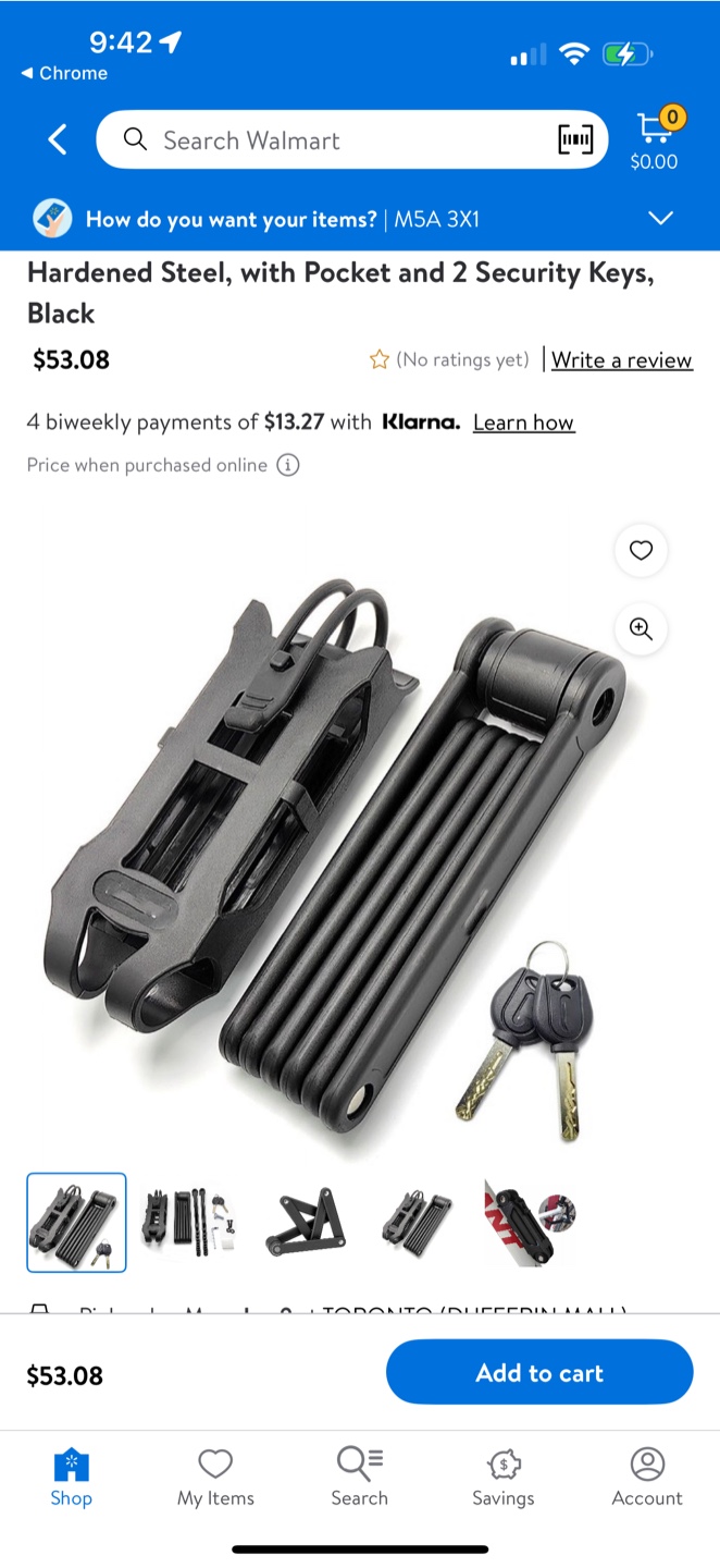 Hardened Steel Bicycle Lock