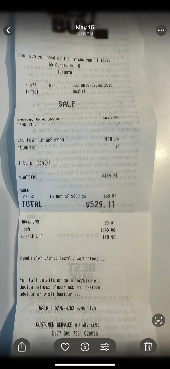 Samsung UN50NU6900 50” 4K UHD Smart TV + remote +cables image indicator(3)