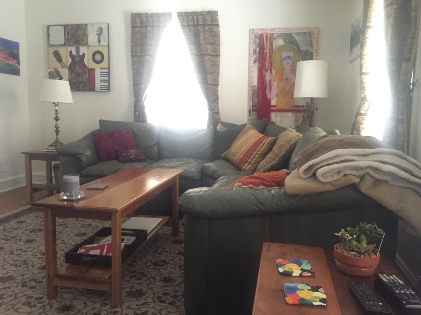 Quality Real Leather Sectional