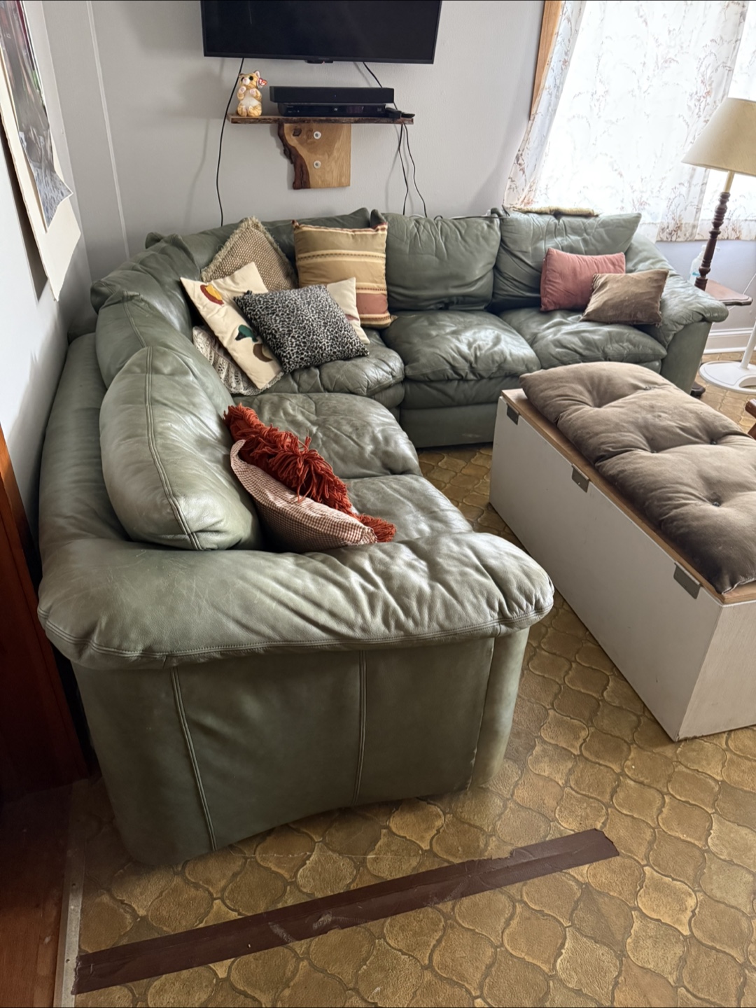 Quality Real Leather Sectional - photo 2