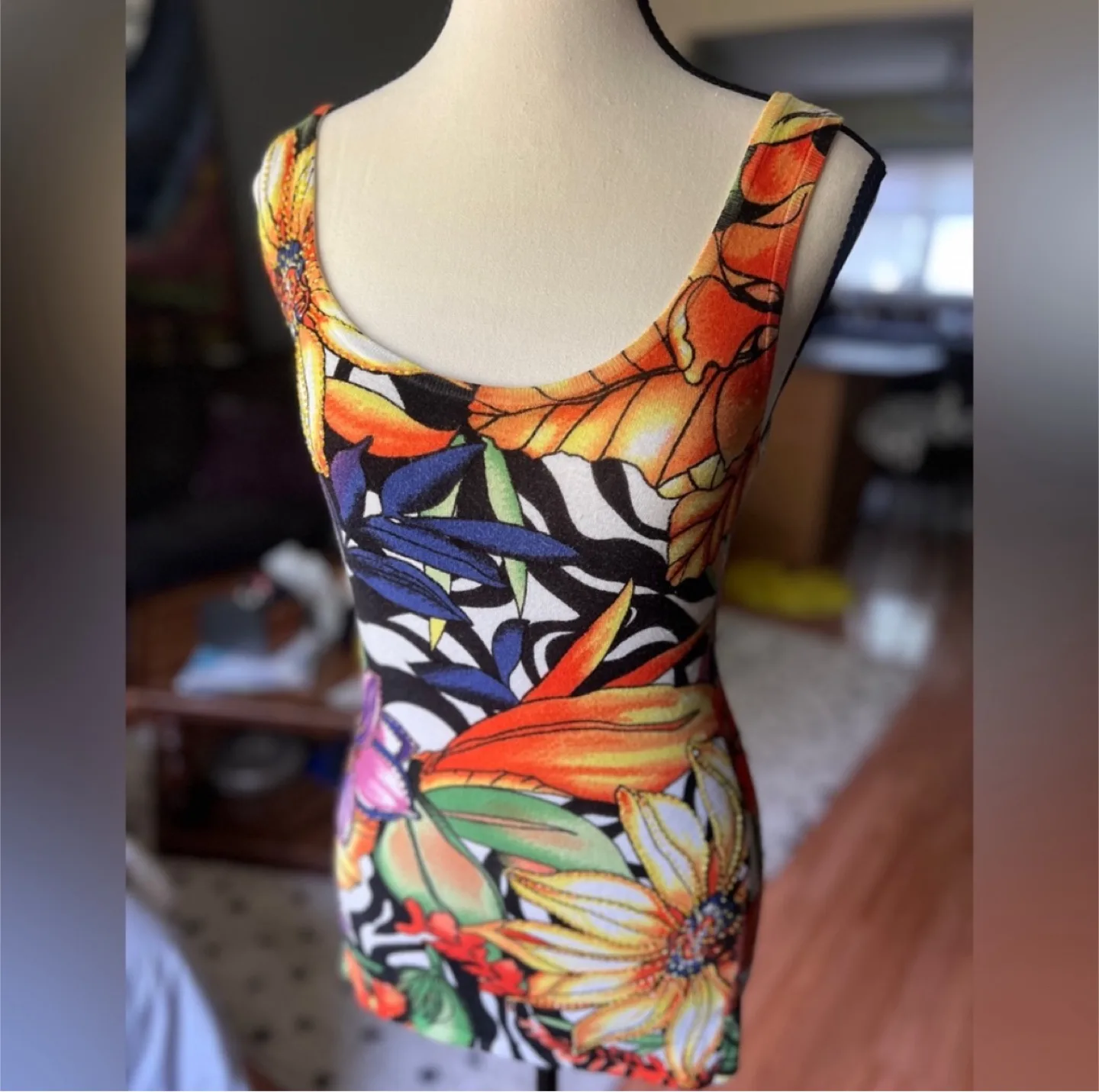 Floral Print Tank Top thumbnail