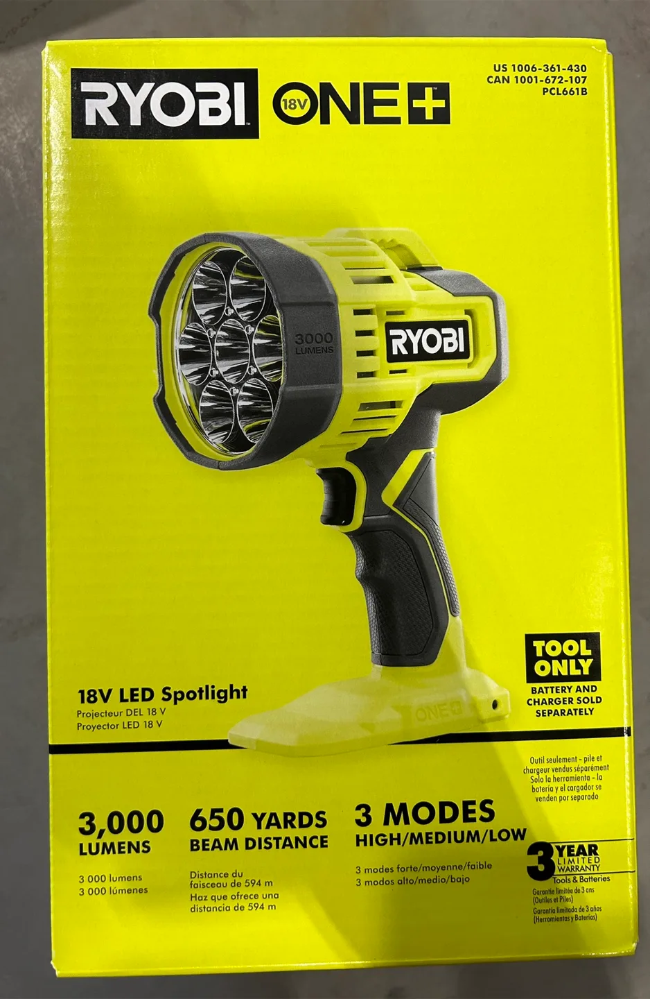 Brand new 18V ONE+ Cordless LED Spotlight thumbnail