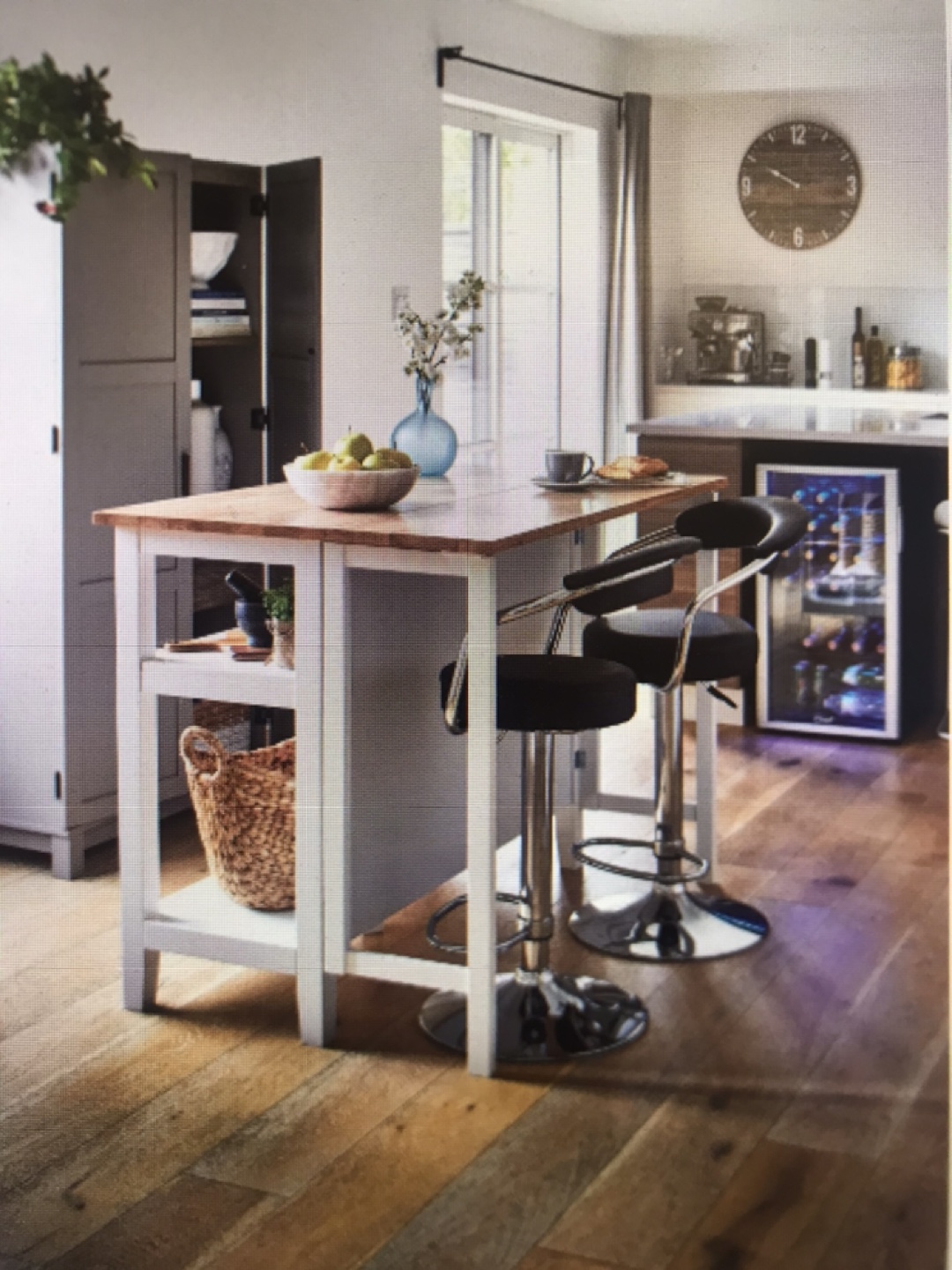 Kitchen Island Table with Drop Leaf - photo 3