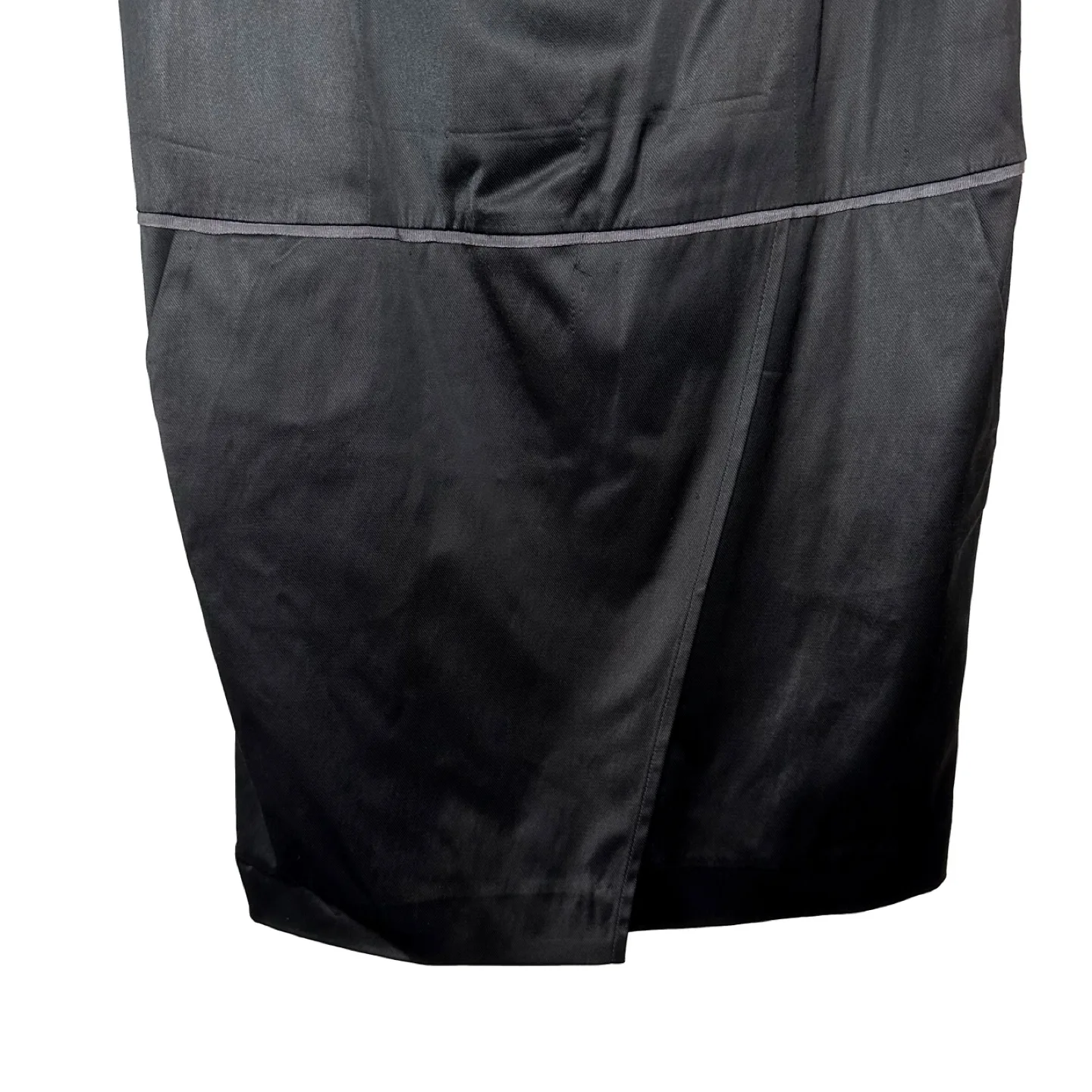 Club Monaco Black Taffeta A Line Drop Waist Dress Size 8 image indicator(5)