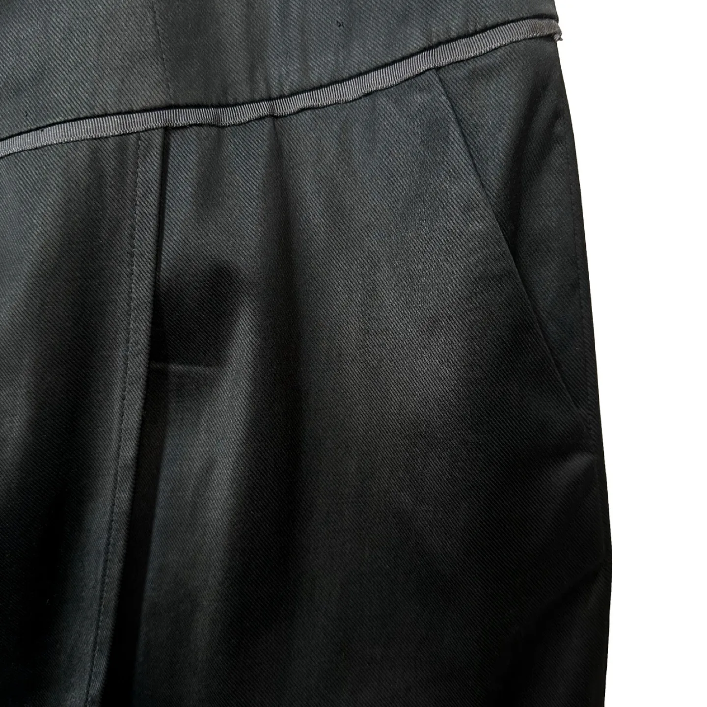 Club Monaco Black Taffeta A Line Drop Waist Dress Size 8 image indicator(9)