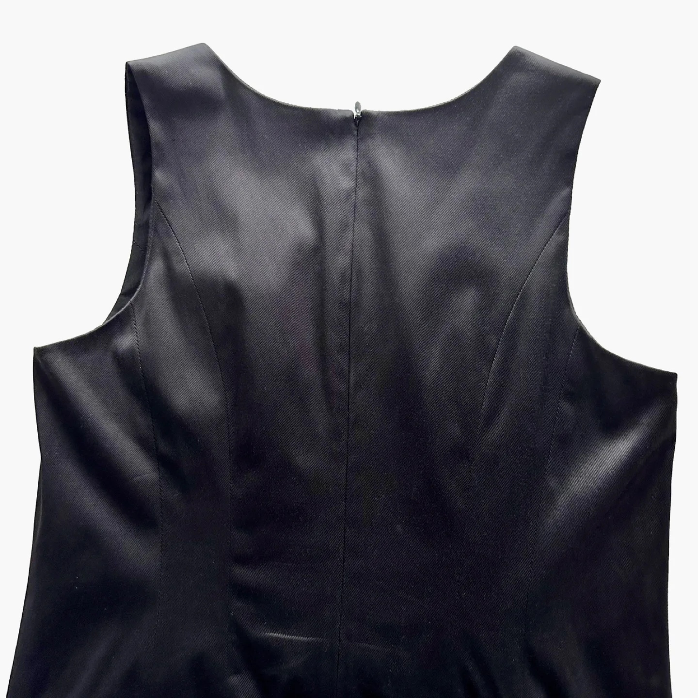 Club Monaco Black Taffeta A Line Drop Waist Dress Size 8 image indicator(7)