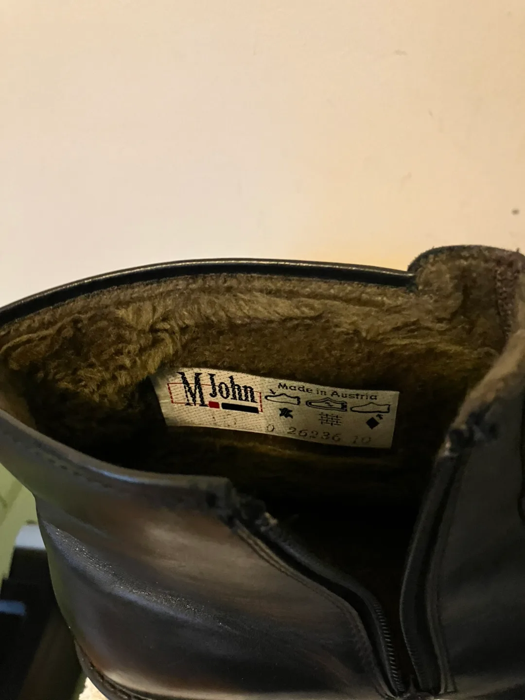 Never Used Mens M. John Black Zipper Shoes - Size 10 image indicator(6)