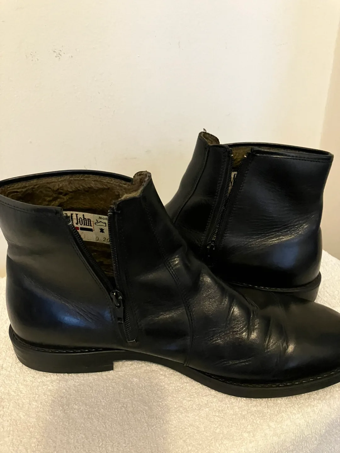 Never Used Mens M. John Black Zipper Shoes - Size 10 image indicator(9)