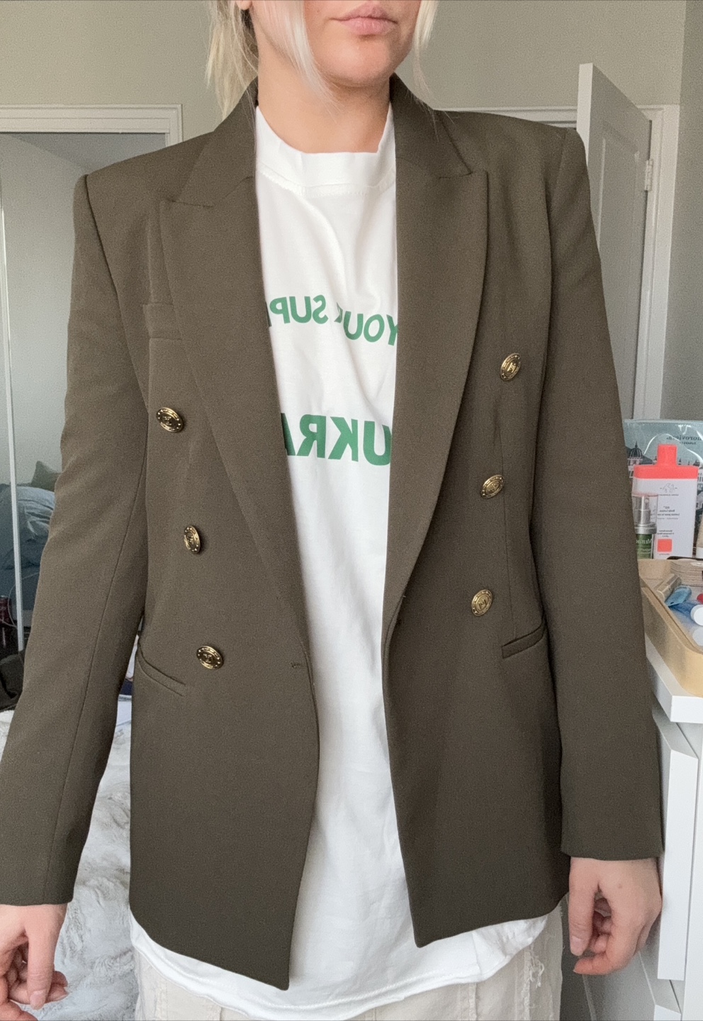 Zara Olive Green Blazer - photo 5