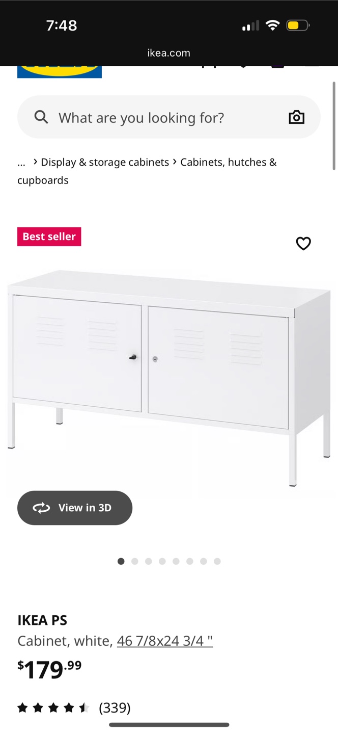 IKEA PS White Cabinet - photo 2