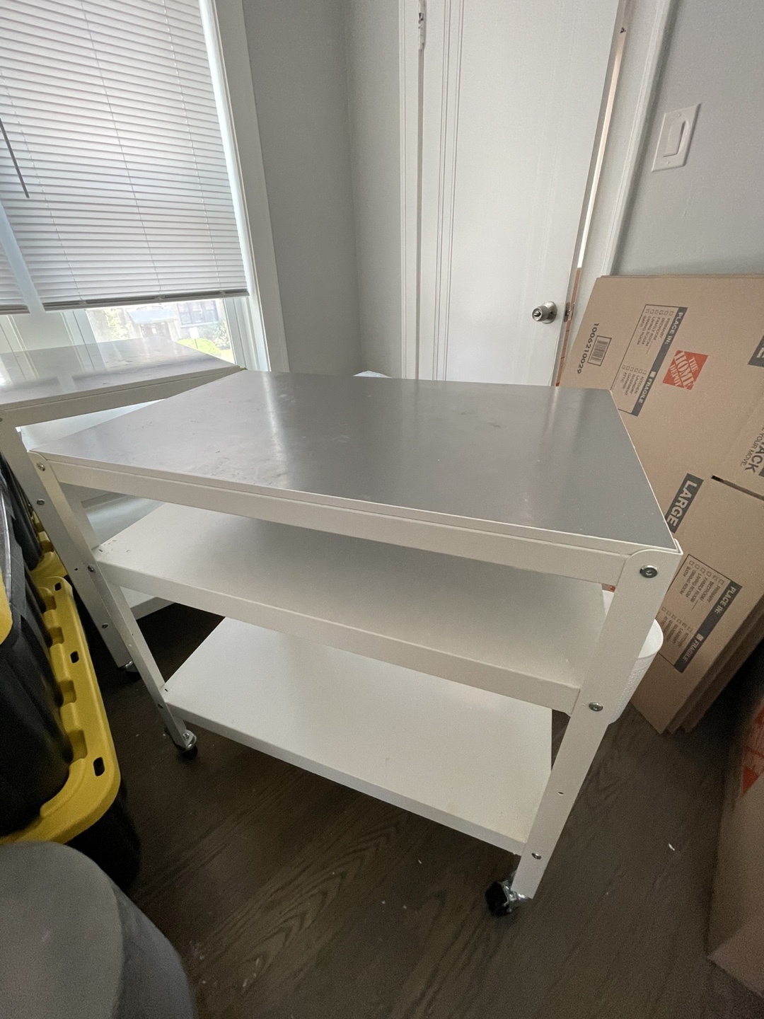 Metal Rolling Cart with Shelves - Ikea