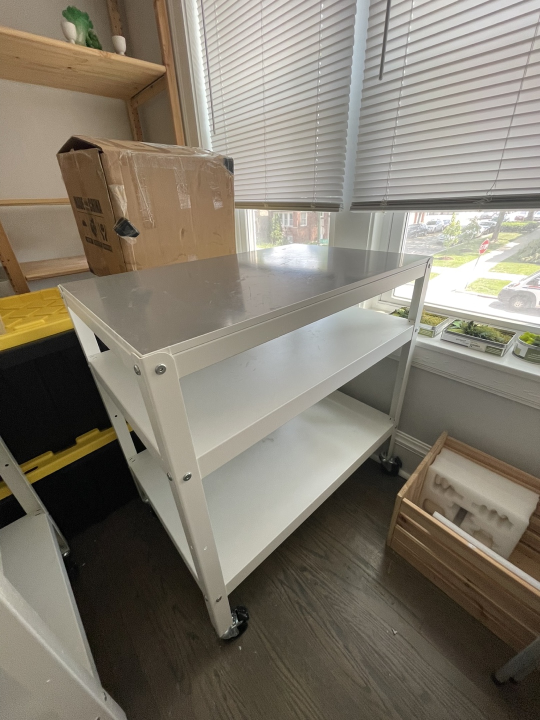 Metal Rolling Cart with Shelves - Ikea - photo 2
