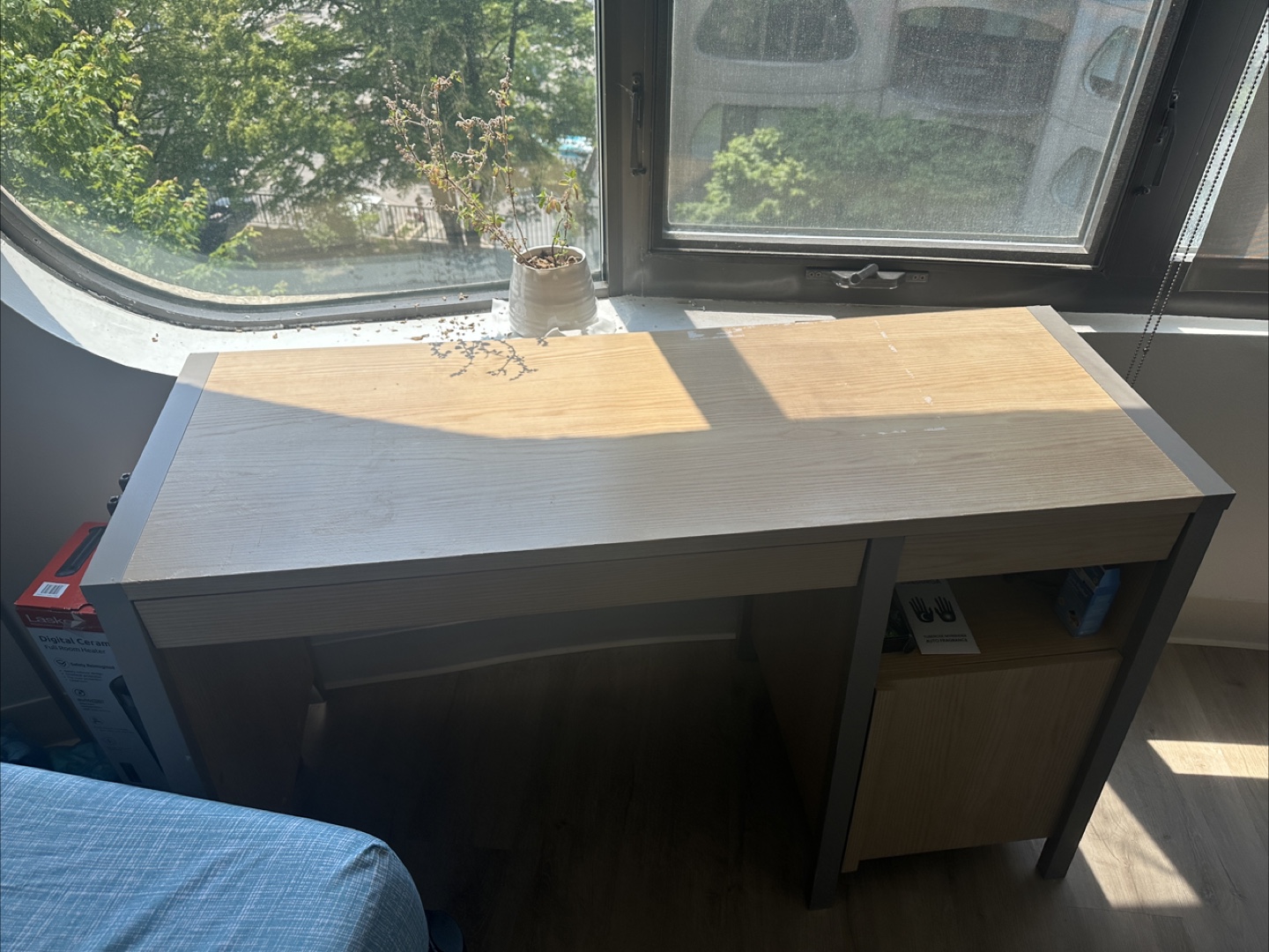 Wooden Desk with Drawers