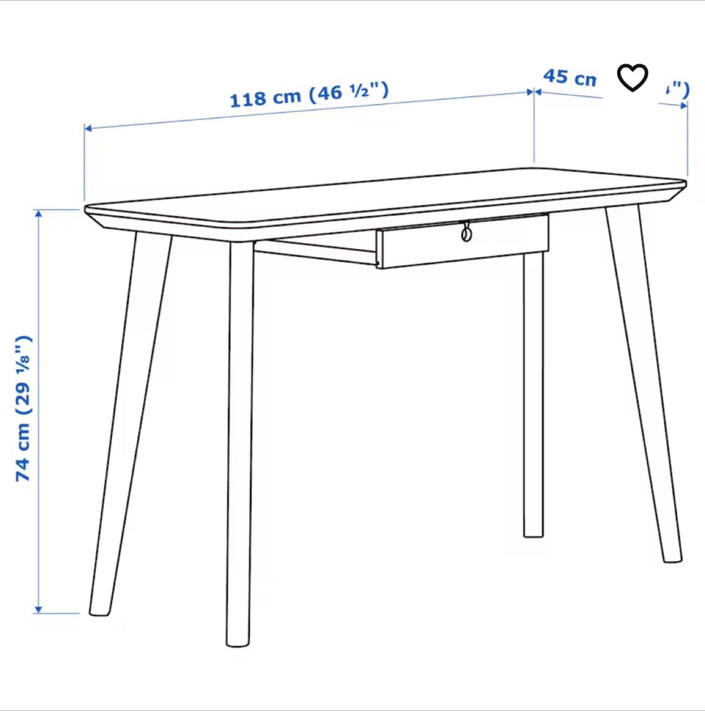 Desk without chale , photo display