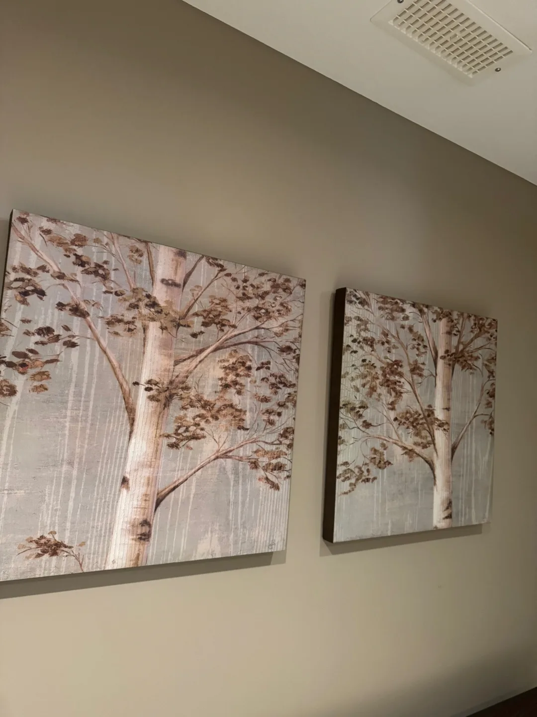 Set of Two Birch Tree Wall Art thumbnail