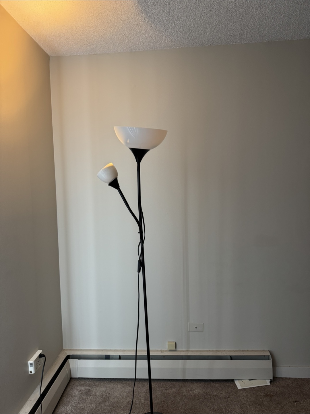 Floor Lamp with Two Heads