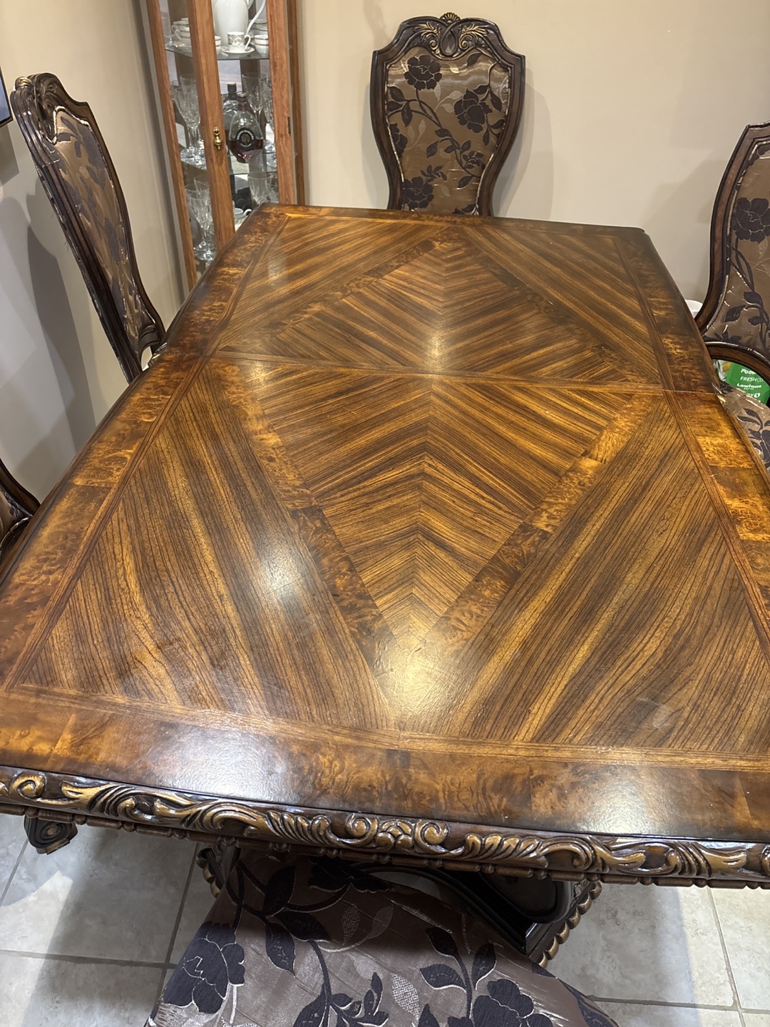 Wooden Dining Table with Chairs - photo 3