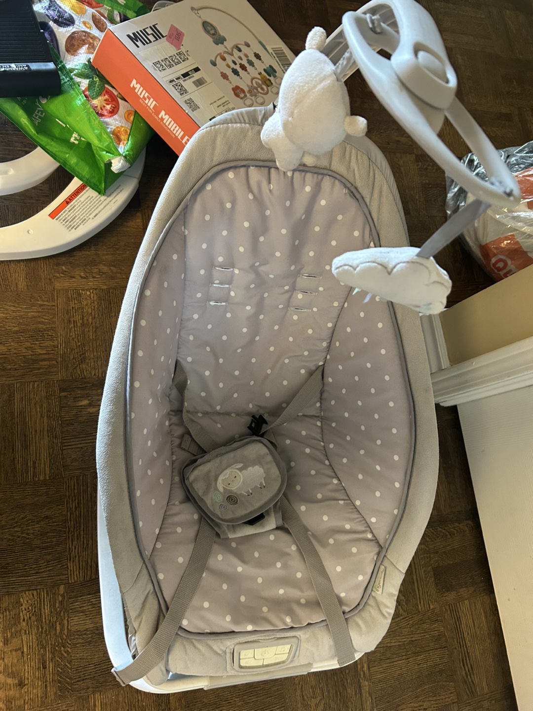 Free - Baby bouncer & mobile