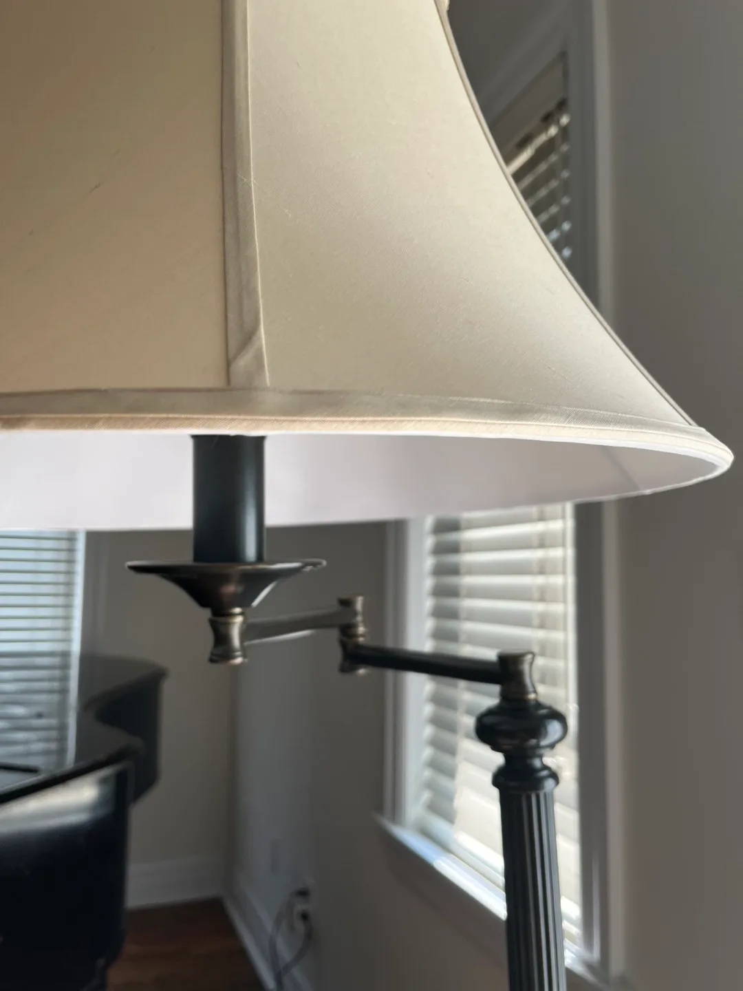 Restoration Hardware Heavy Brass Floor Lamp image indicator(3)