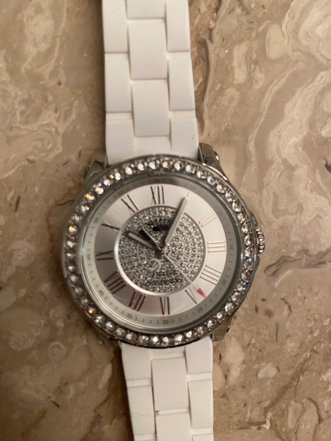 White Jeweled Watch thumbnail