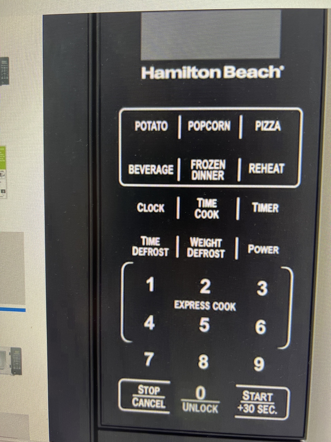 Hamilton Beach Compact Microwave - photo 2