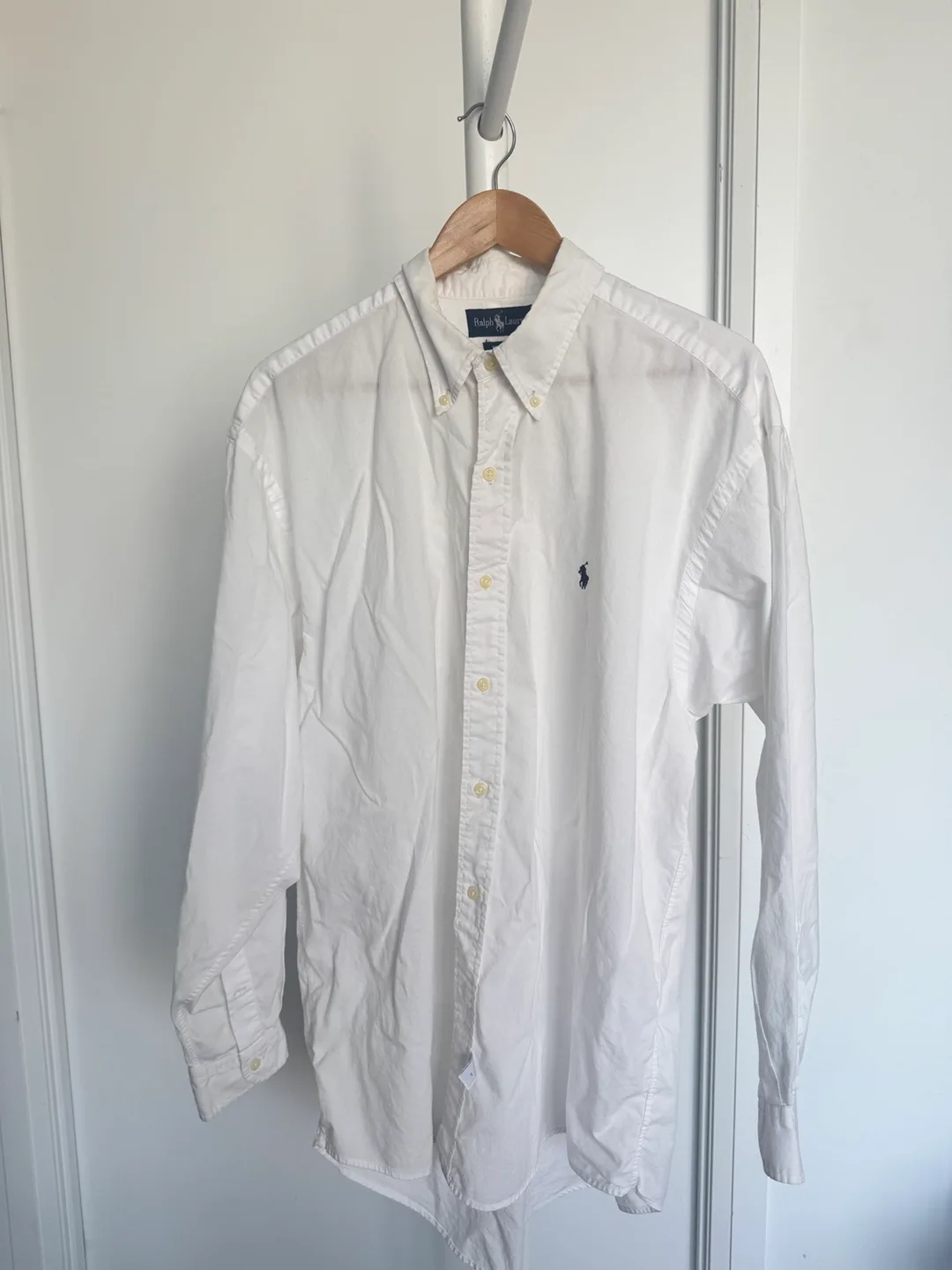 Ralph Lauren Button Down Shirt white color fit like xxl thumbnail