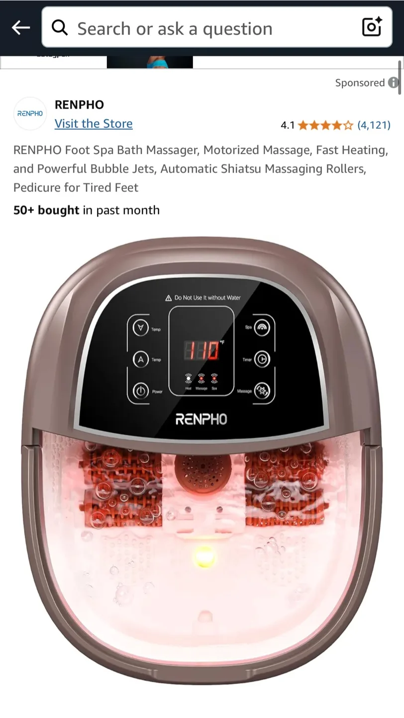RENPHO Foot Spa Bath Massager image indicator(2)