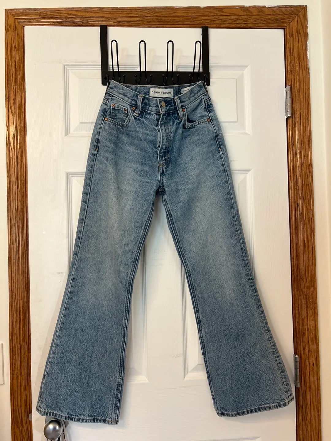 Denim Forum Jeans - Marianne Mid Loose Flare - Size 24 thumbnail