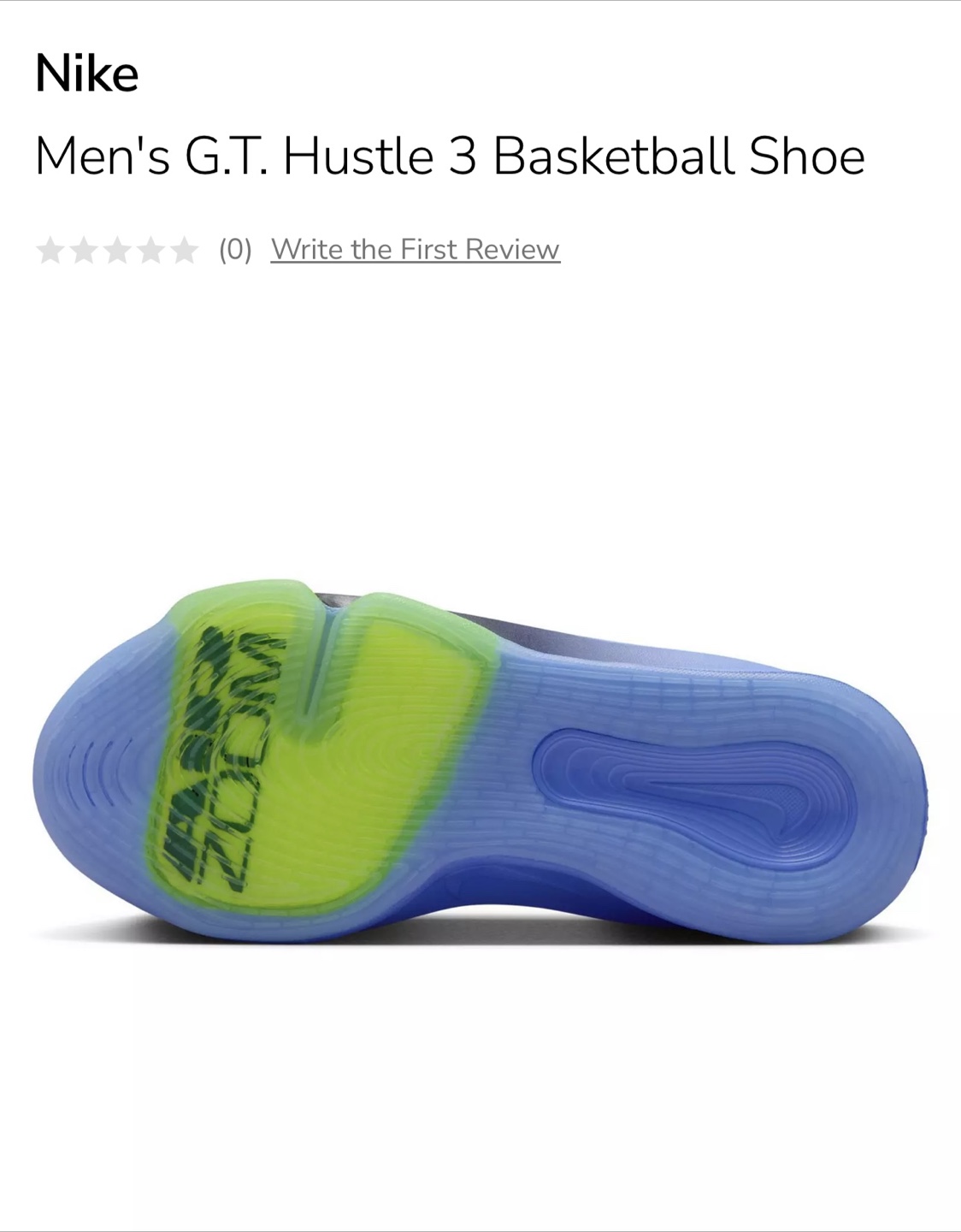Nike Men's G.T. Hustle 3 Basketball Shoes - photo 2