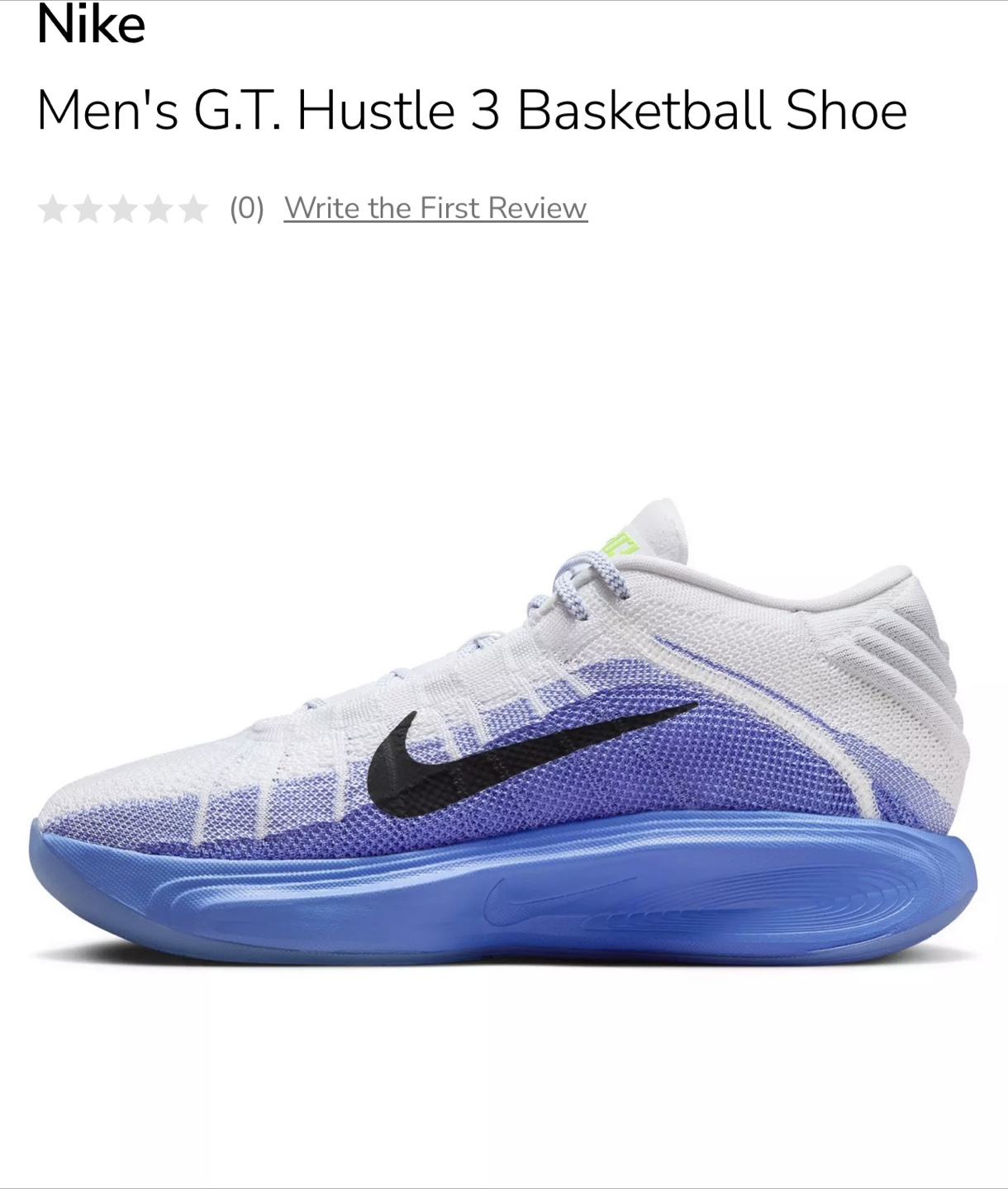 Nike Men's G.T. Hustle 3 Basketball Shoes - photo 5