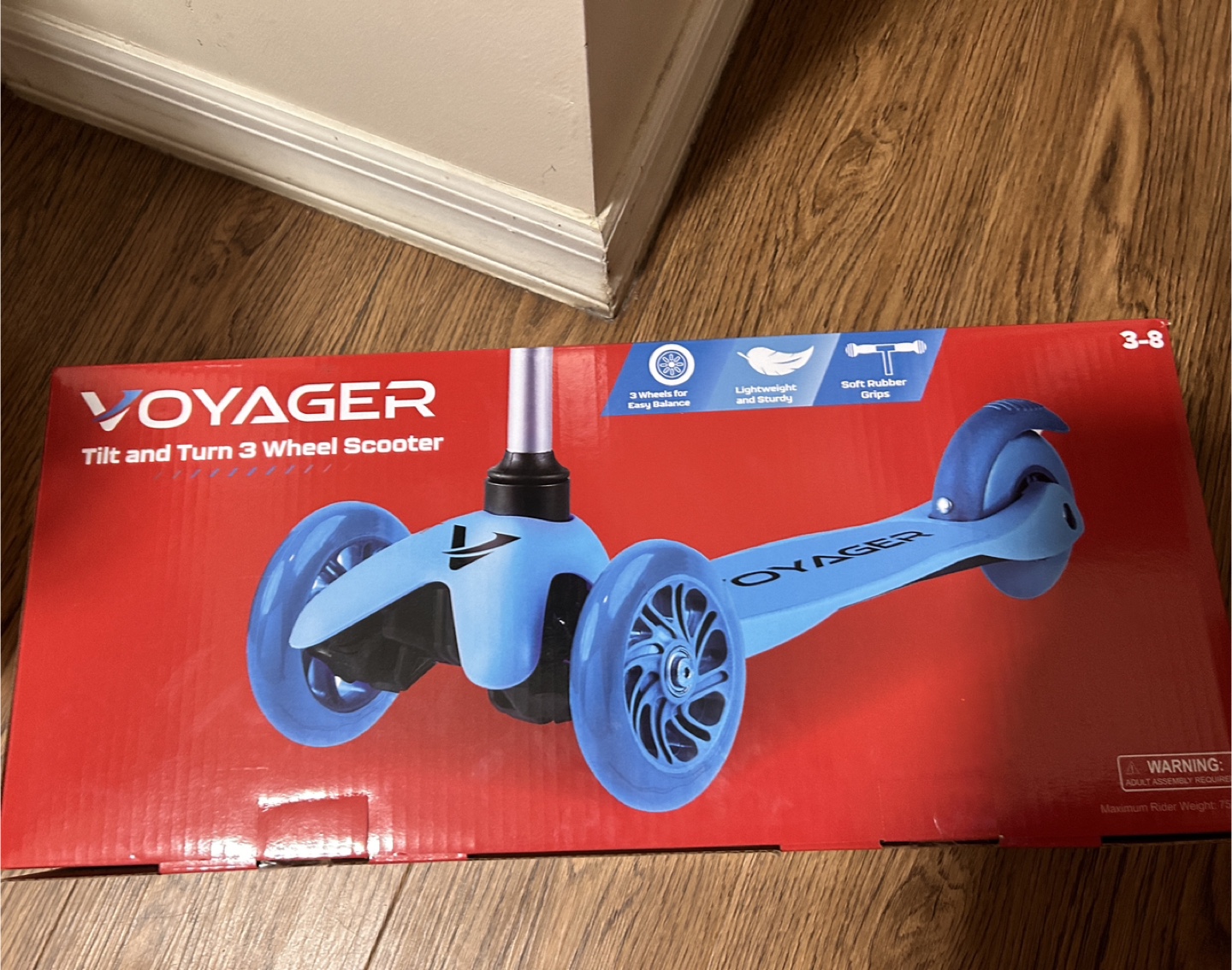 Voyager Tilt and Turn 3 Wheel Scooter